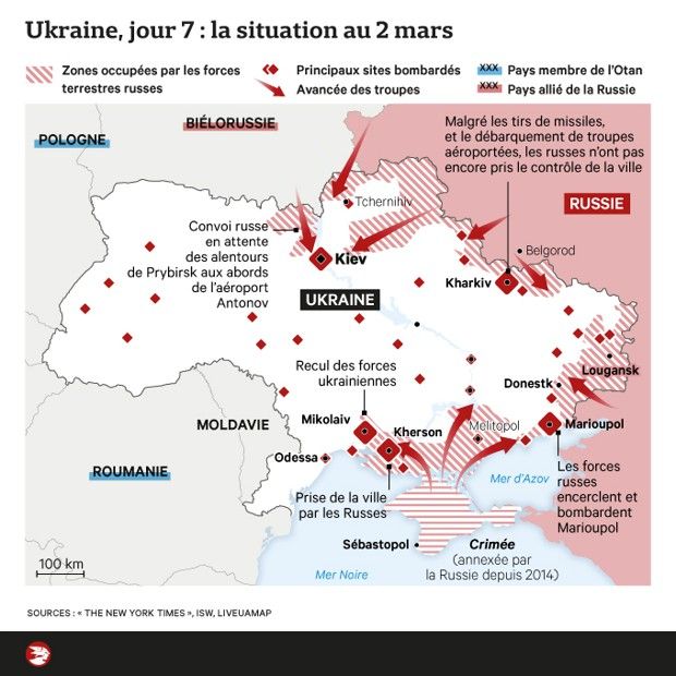 Ukraine Le Conflit En Cartes Et En Infographies Les Echos