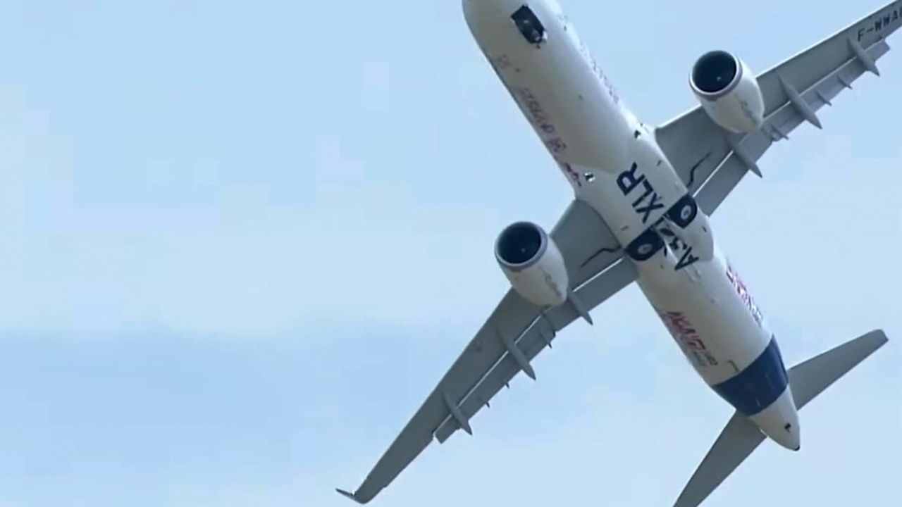 VIDEO Le nouvel A321 XLR d Airbus s offre une sortie élégante dans le