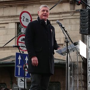 L'ancien Premier ministre hongrois Ferenc Gyurcsany, leader de la Coalition Démocratique, parti qu'il a fondé en 2011, et bête noire de Viktor Orban.