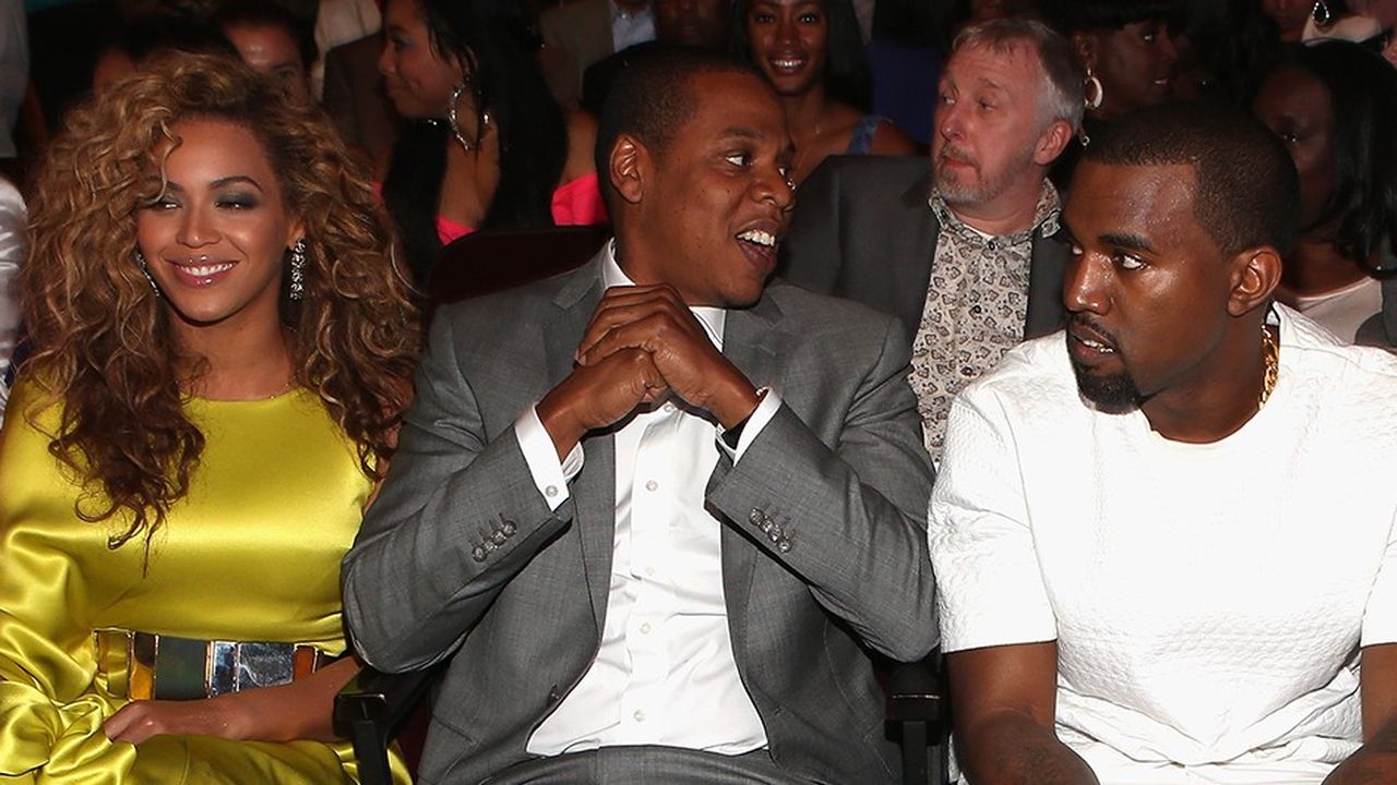 Beyoncé, Jay-Z et Kanye West en 2012.