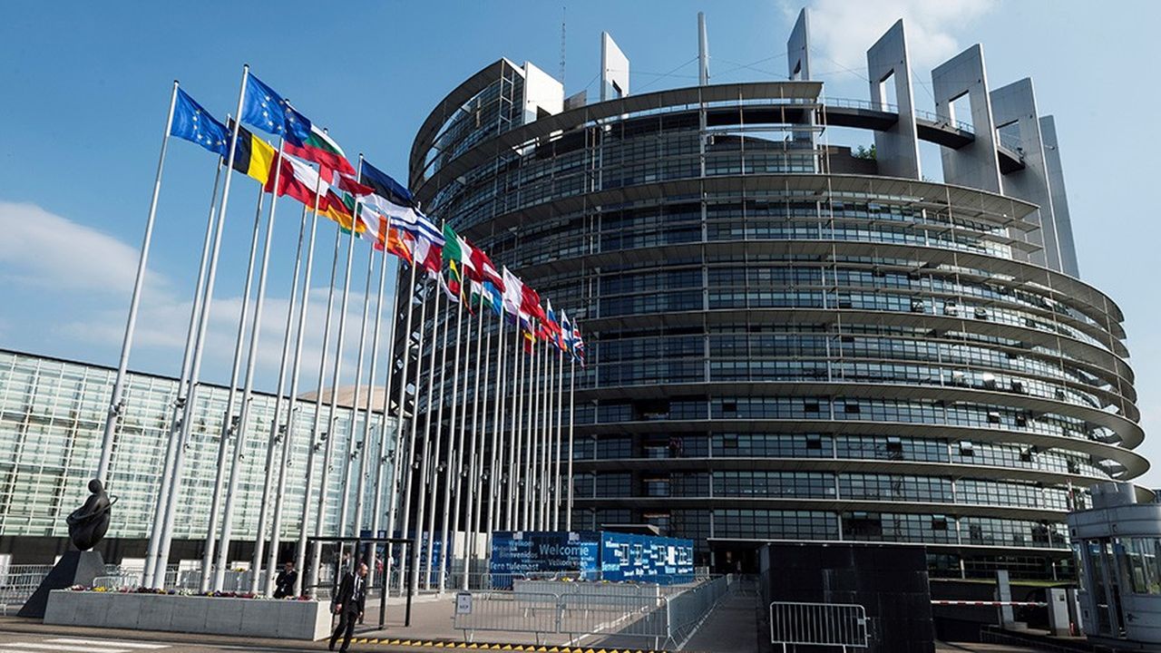 Le Parlement européen à Strasbourg, en France.