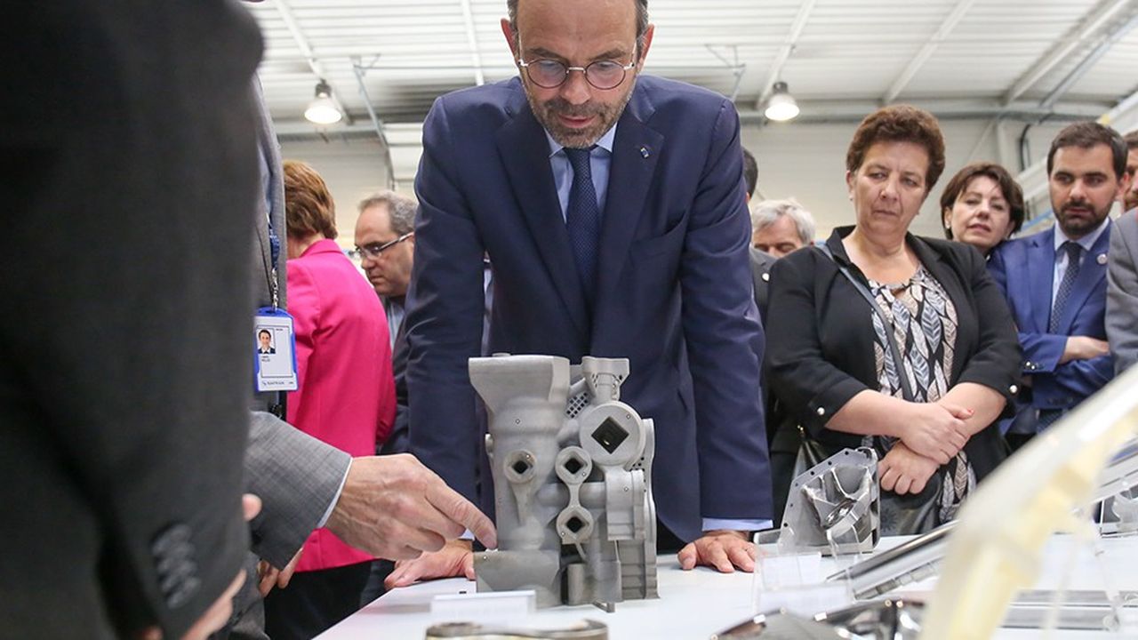 Edouard Philippe, Premier ministre, et Frédérique Vidal, ministre de la Recherche et de l'Enseignement supérieur à Metz ce jeudi.