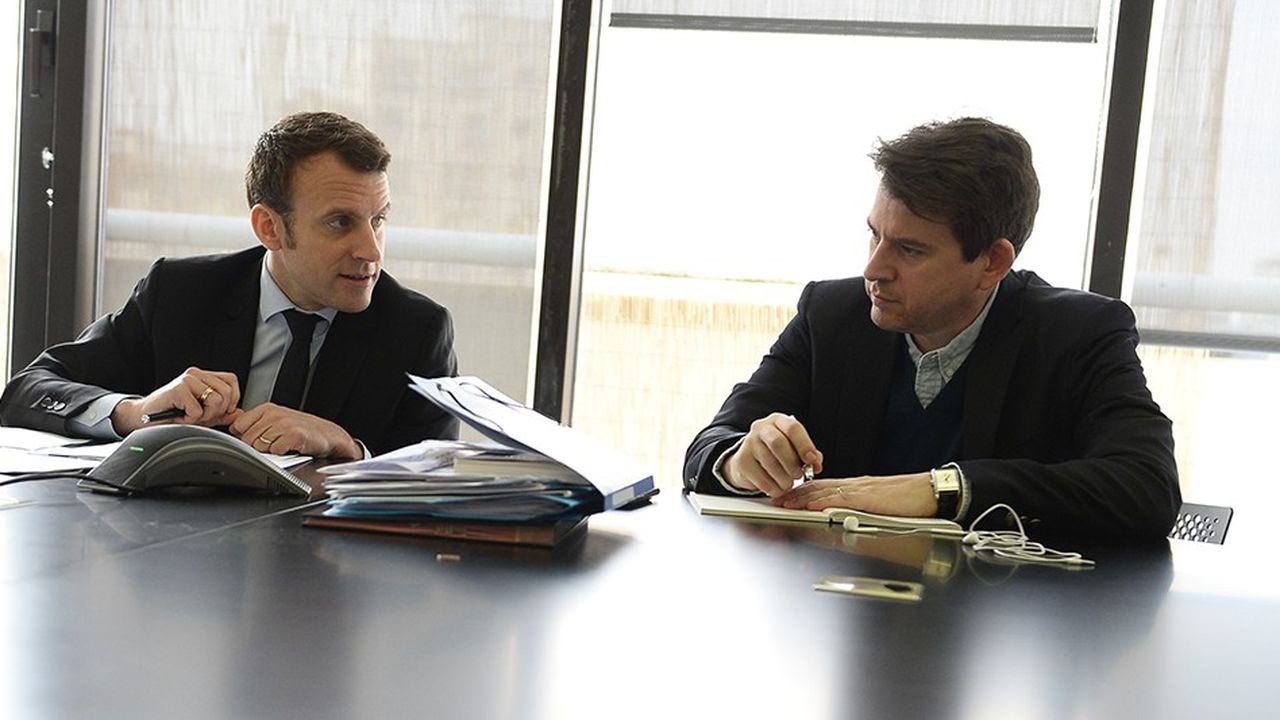 Sylvain Fort (à droite sur la photo) va prendre en charge toute la communication à l'Elysée