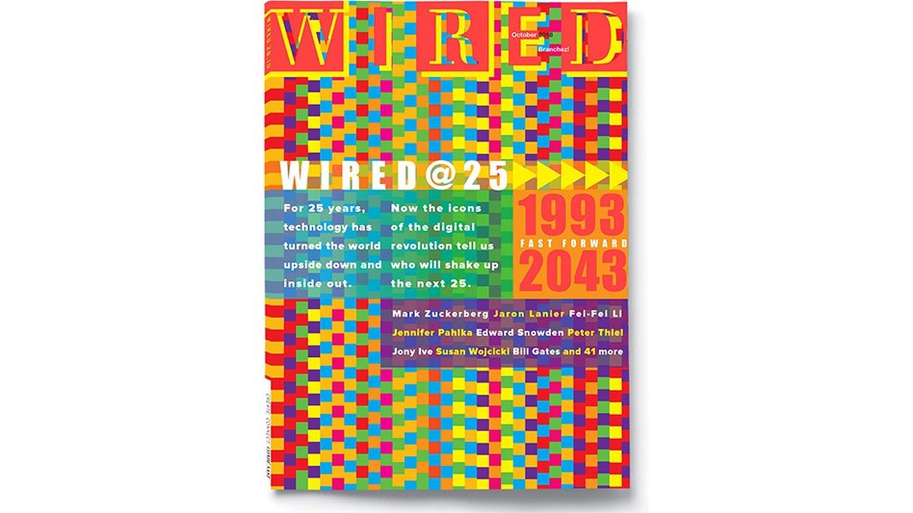 Le numéro d'octobre de « Wired » célèbre le 25e anniversaire du magazine et tente de se projetter en 2043.