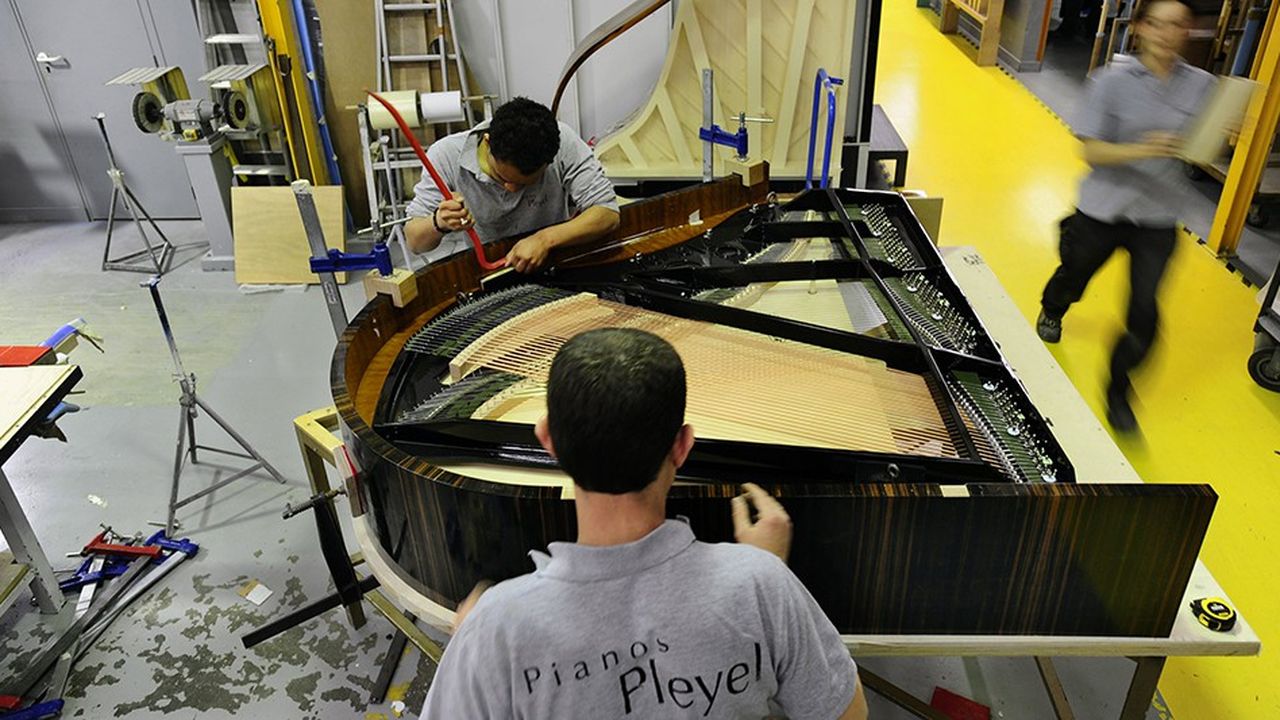 La manufacture des pianos Pleyel, rue des Bretons en Seine Saint Denis. 