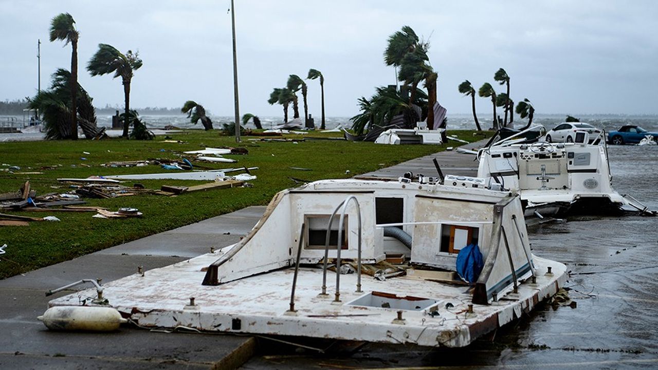 L'ouragan Michael a frappé les côtes nord-ouest de Floride mercredi après-midi, ici près de Panama City.