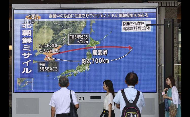 29 août 2017 : Pyongyang envoie un missile balistique au dessus du Japon
