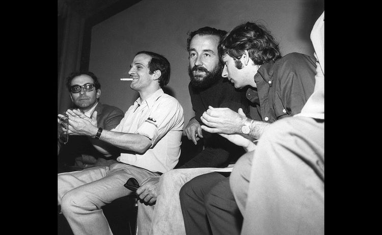 Jean-Luc Godard, François Truffaut, Louis Malle et Roman Polanski en 1968 