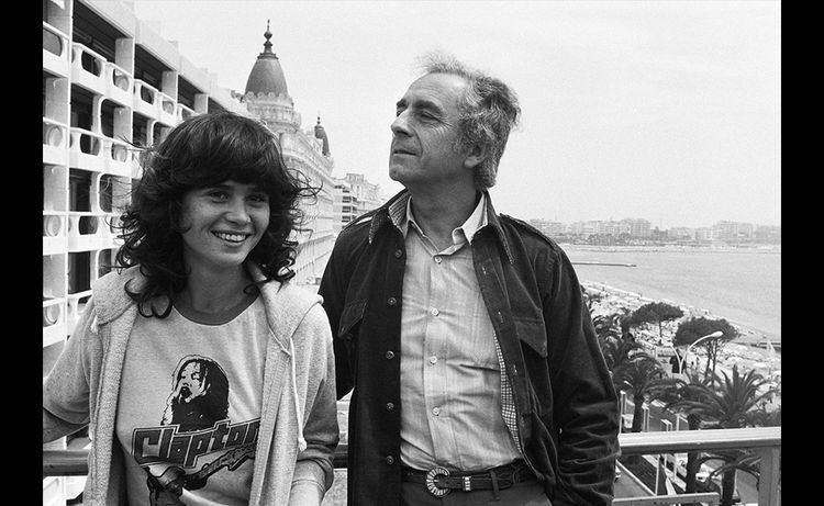 Maria Schneider et Michelangelo Antonioni en 1975