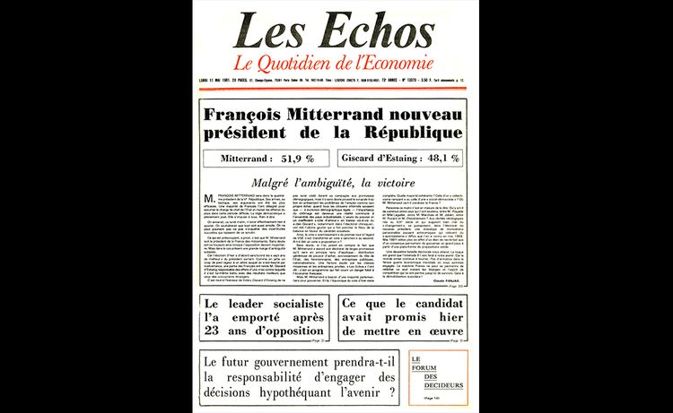 11 mai 1981 : élection de François Mitterrand