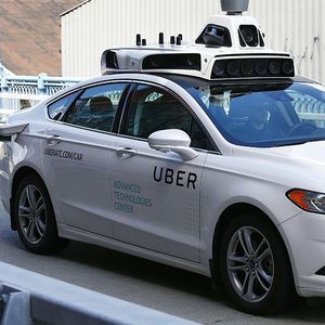 Une Ford Fusion autonome testée par Uber en 2016.  