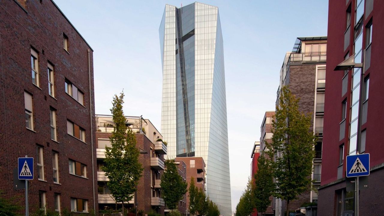 Le siège de la Banque centrale européenne (BCE), à Francfort, en Allemagne.