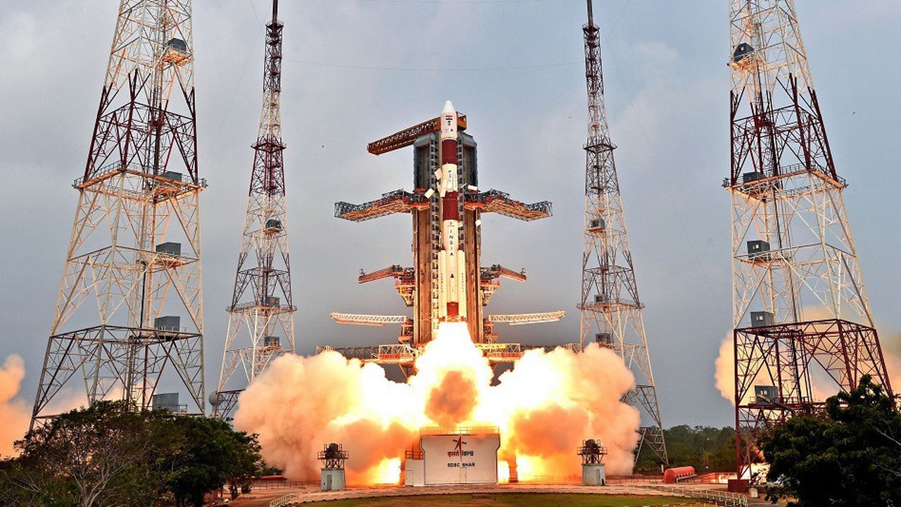 Une fusée indienne PSLV au décollage, le 20 janvier 2016