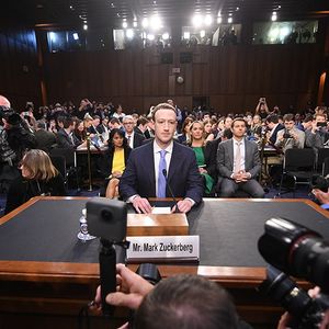 L'audition de Mark Zuckerberg devant le Sénat américain en avril.