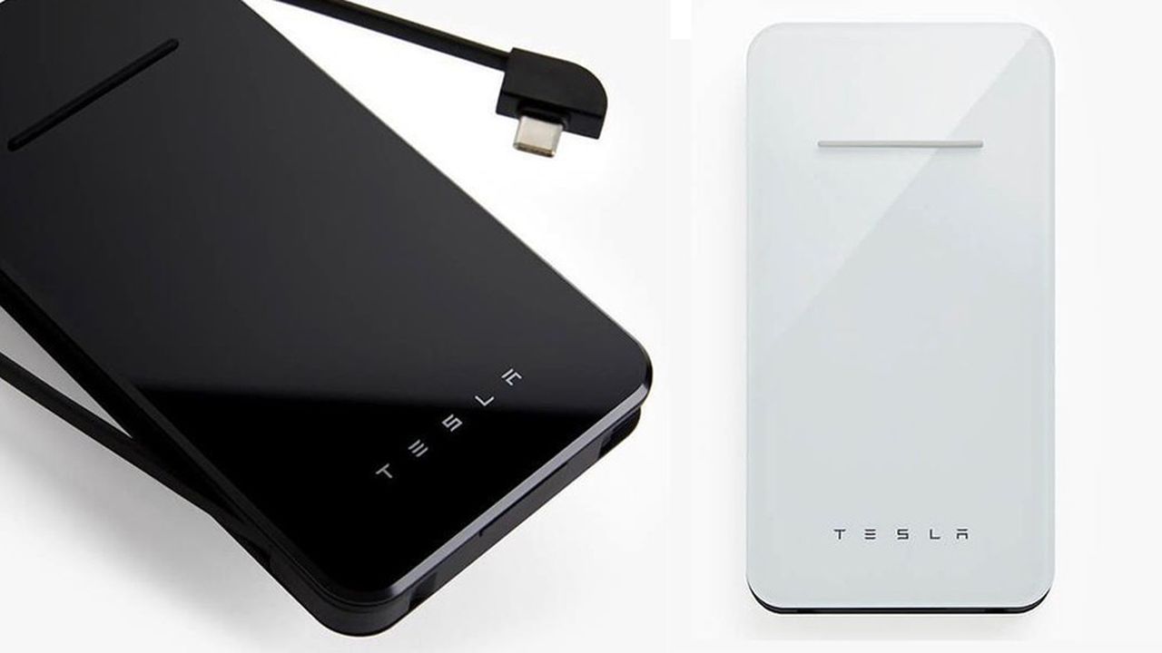 Le chargeur sans fil de Tesla dispose d'une batterie de 6.000 mAh ainsi qu'une base de chargement de 5W.