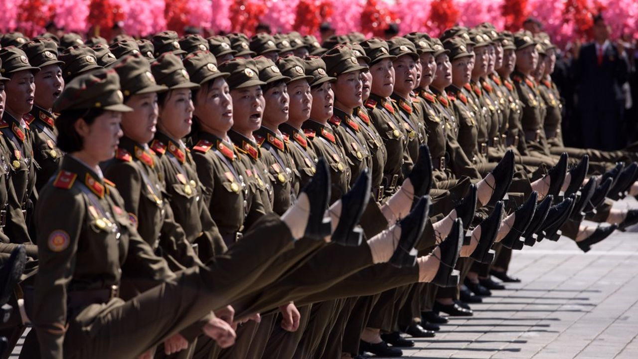 Pyongyang Fete Son 70e Anniversaire Avec Une Parade Militaire Geante Les Echos