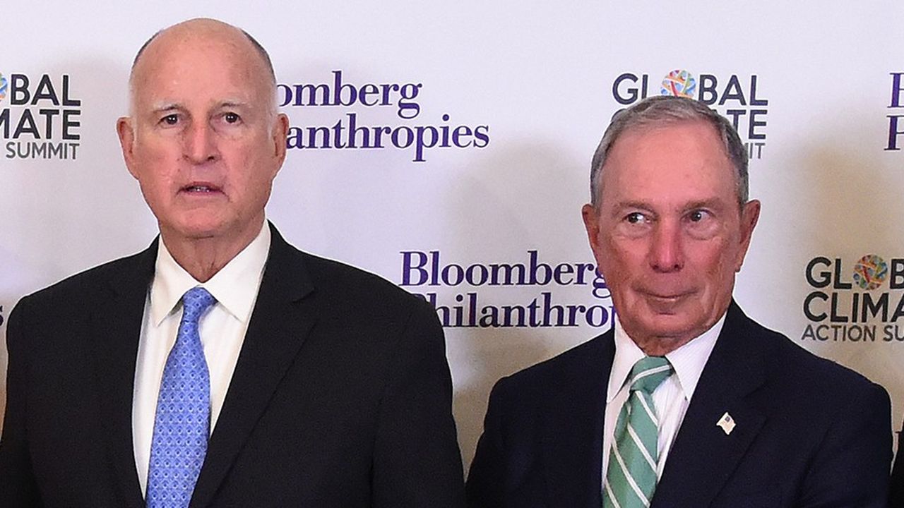 Jerry Brown, le gouverneur californien, s'est allié avec Michael Bloomberg, l'ancien maire de New York pour lancer America's Pledge, une association de gouverneurs, de maires et d'entreprises qui veut respecter l'accord de Paris de 2015.