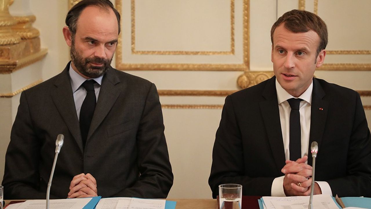 Le Premier ministre Edouard Philippe et le président de la République Emmanuel Macron.