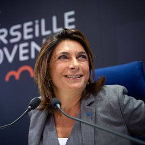 Martine Vassal lors de son élection à la tête de la métropole d'Aix-Marseille-Provence.