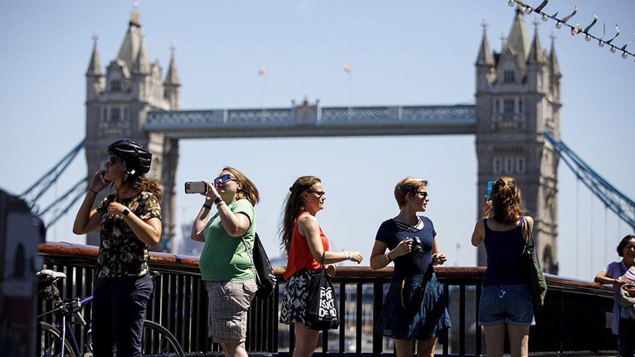 Les touristes étrangers étaient moins nombreux au printemps en Grande-Bretagne.