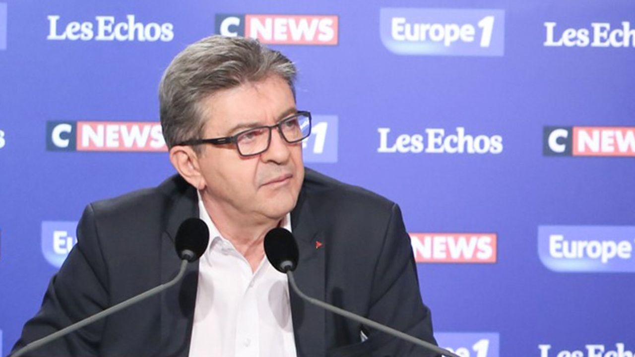 Jean-Luc Mélenchon lors du « Grand Rendez-vous » Europe 1 - « Les Echos » - CNews » dimanche.