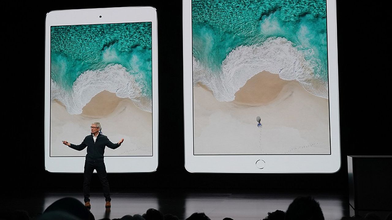 Tim Cook, le PDG d'Apple, a présenté deux nouvelles versions de l'iPad Pro ce mardi.