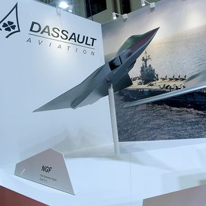 A Euronaval, Dassault a présenté une maquette du concept de NGF (« new generation figther »).