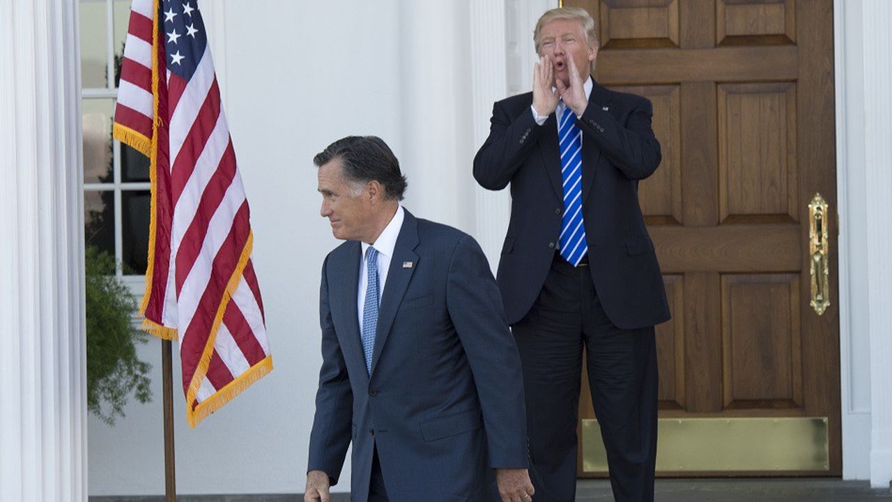Mitt Romney et Donald Trump en novembre  2016.