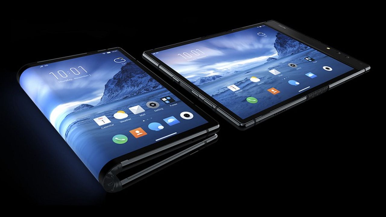 Le Flexpai est un smartphone équipé d'un écran de 7,8 pouces qui se replie sur lui-même.