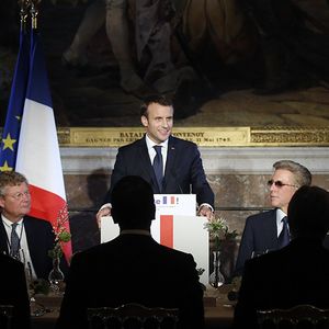 Emmanuel Macron, en janvier dernier, lors du sommet « Choose France » au Chateau de Versailles.