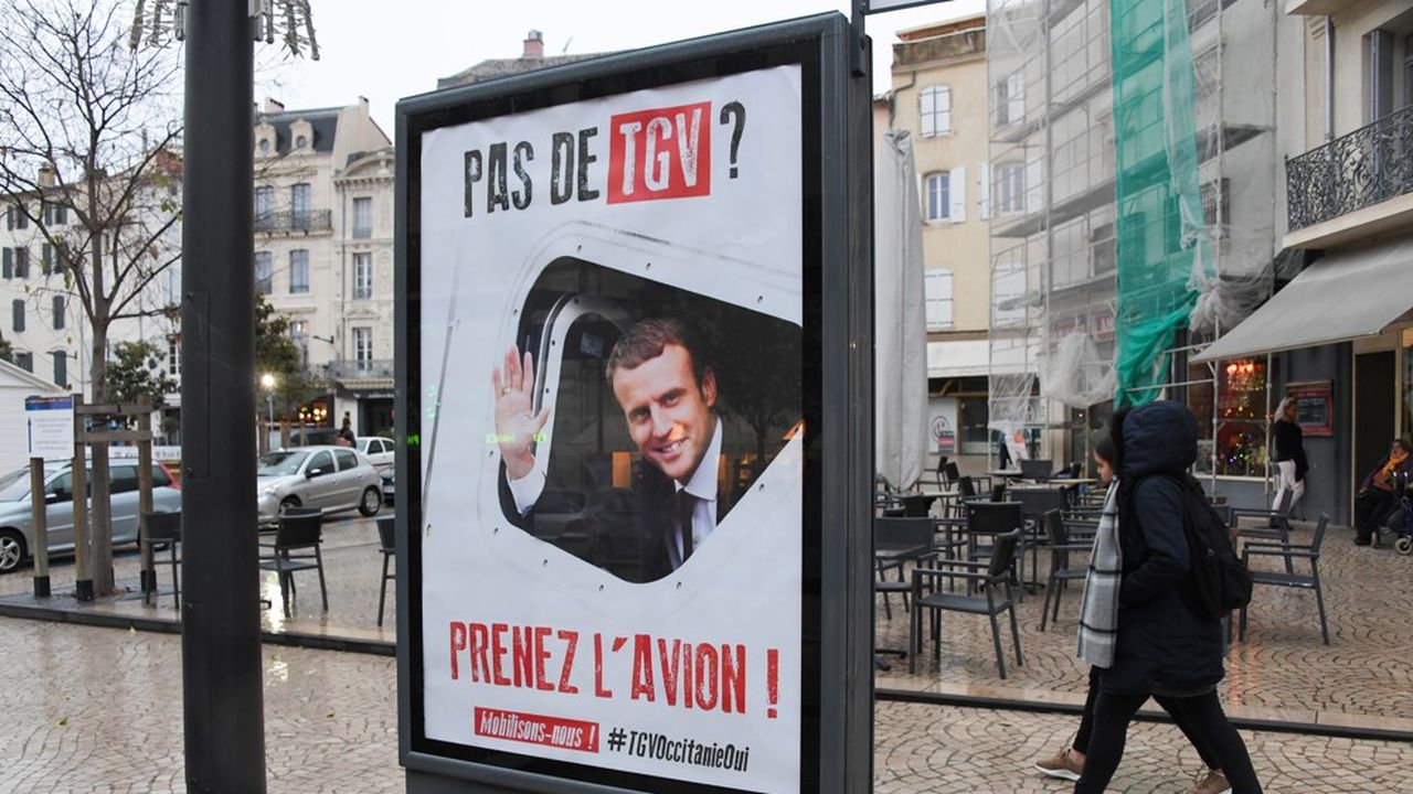 Le 11 décembre 2017, la mairie de Béziers avait lancé une campagne d'affichage en faveur du TGV.