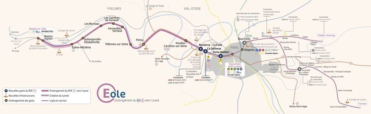 Au total, la ligne E va gagner 55 km, dont 8 en plein coeur de Paris.