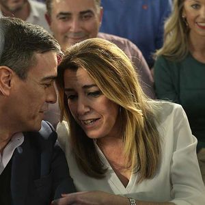 Les apparitions de Pedro Sánchez dans la campagne aux côtés de la candidate Susana Diaz ont été comptées. (Photo by CRISTINA QUICLER/AFP)
