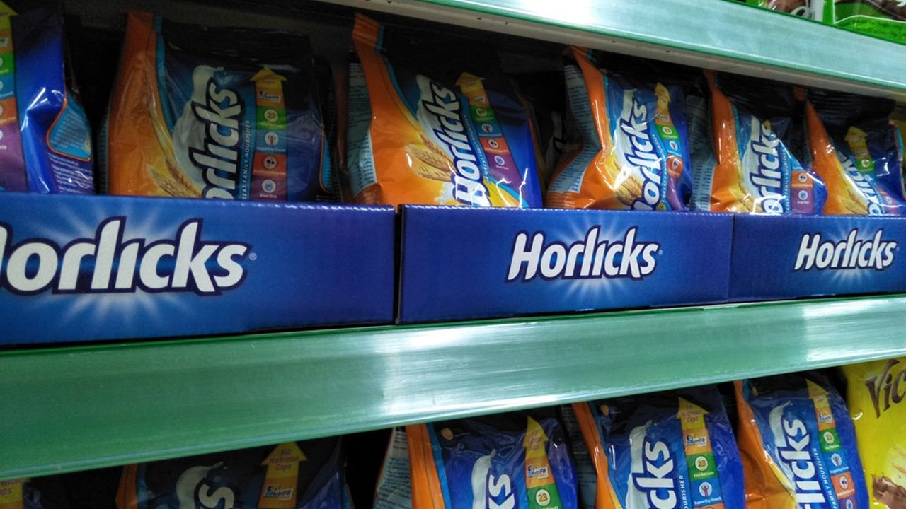 Les produits Horlicks ont une part de marché de 44 % sur le segment des aliments et boissons santé en Inde.