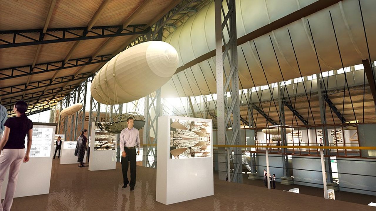 Un musée gratuit retracera sur 1.200 mètres carrés l'histoire du ballon dirigeable dans le nouveau Hangar Y