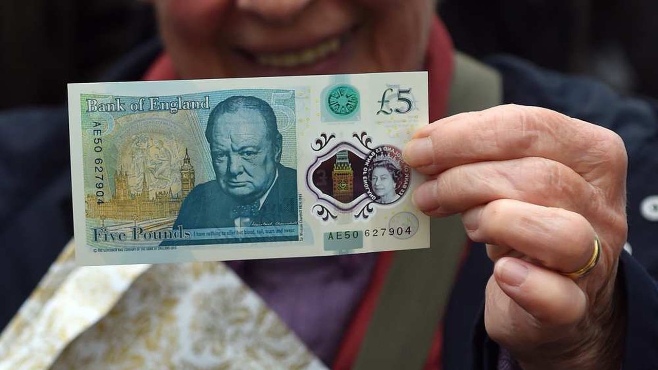 Churchill fait son apparition sur les nouveaux billets en plastique de 5  livres