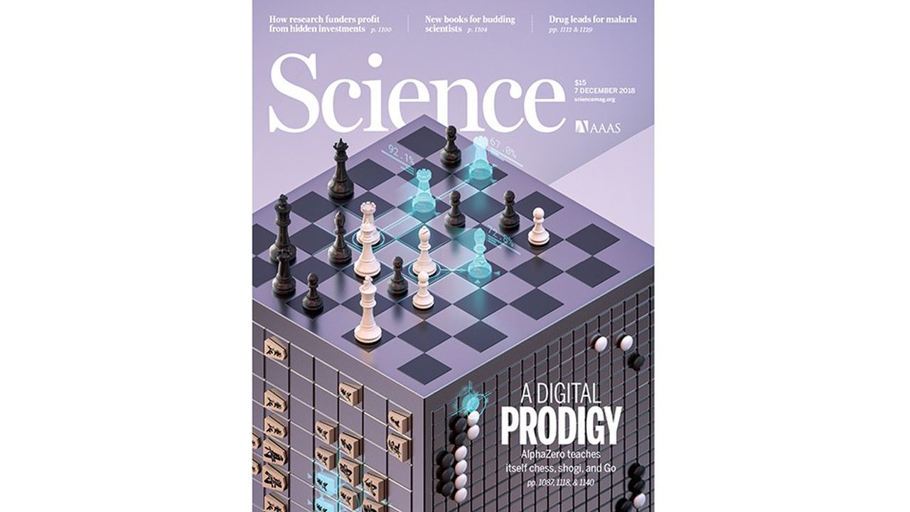Les prouesses d'AlphaZero font ce vendredi la une de « Science », l'une des plus prestigieuses revues scientifiques au monde.