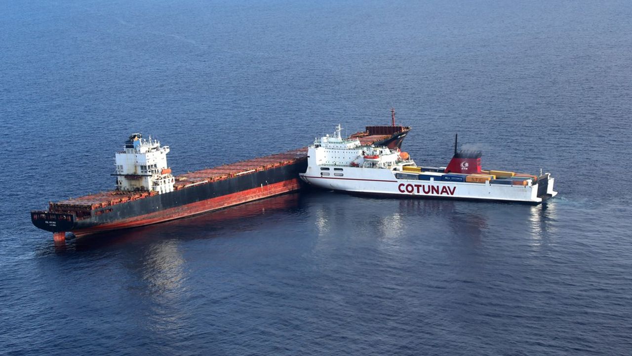 Le 7 octobre dernier, un navire roulier tunisien, l'Ulysse, parti de Genes (Italie) vers Tunis, est entré en collision avec le porte-conteneurs chypriote, CLS Virginia, a environ 28 km au nord-ouest du cap Corse.