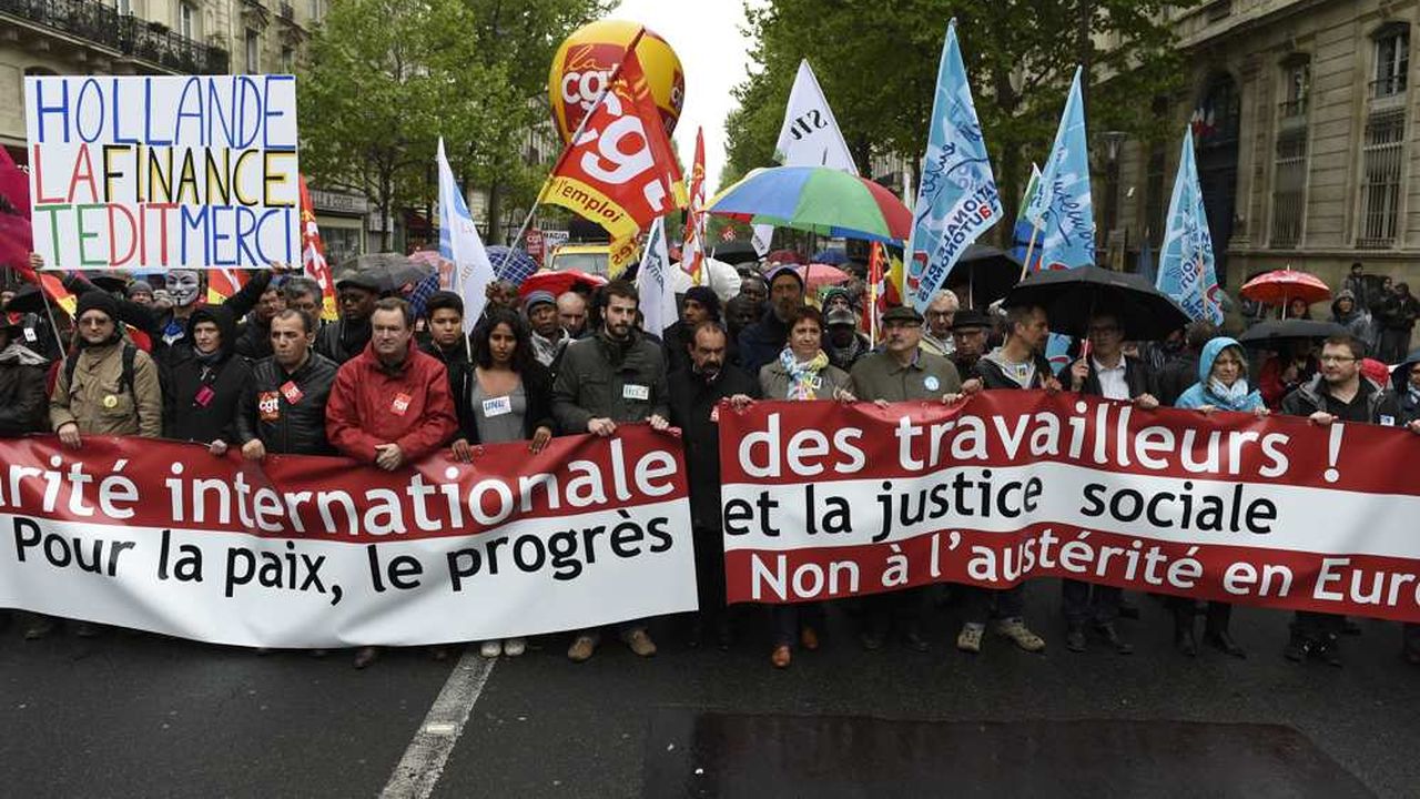 1er mai plusieurs milliers de manifestants défilent à Paris Les Echos