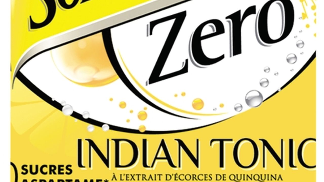 Paquet de test Schweppes Zero sans sucre. Boisson rafraîchissante