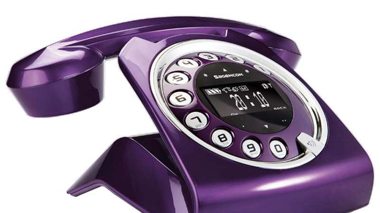 Téléphone Fixe Sans Fil Au Design Moderne Avec Répondeur Intégré