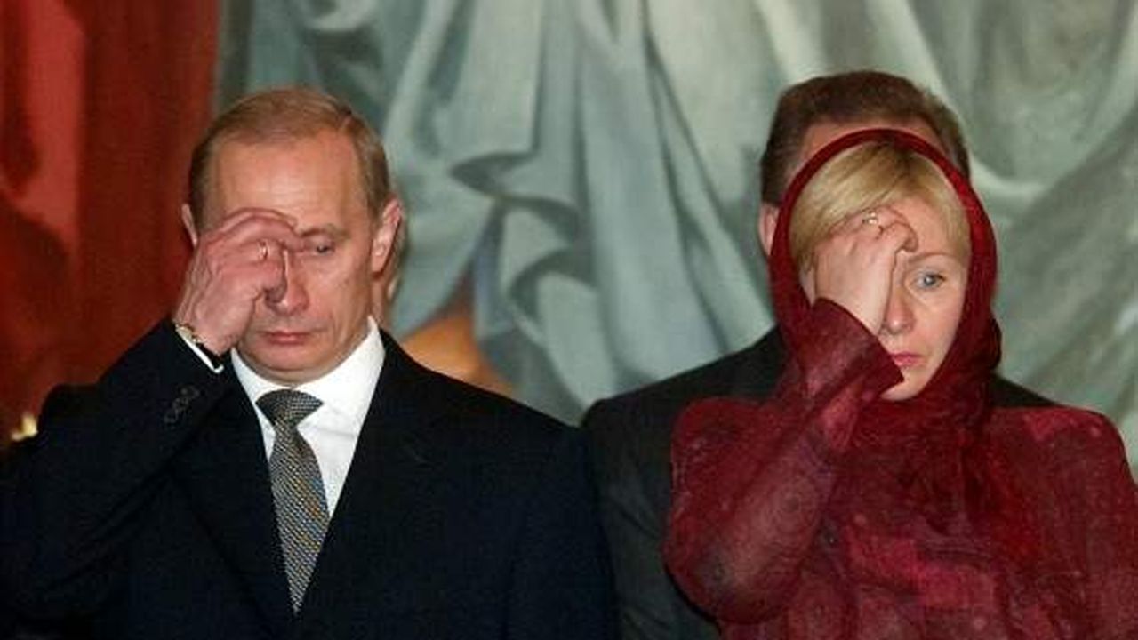 Путин с женой 2001