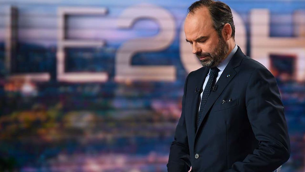 Edouard Philippe sur le plateau de TF1 lundi soir.
