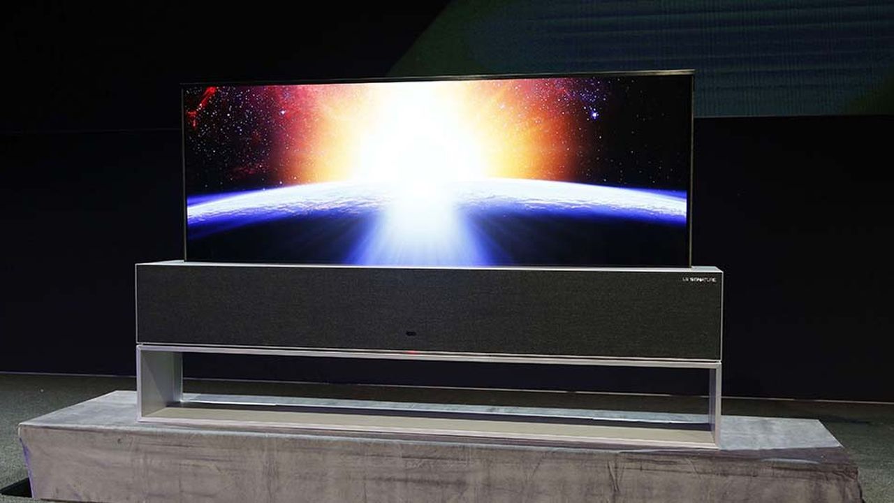 L'écran télé pliable de LG a été dévoilé lors du CES qui se tient cette semaine à Las Vegas.