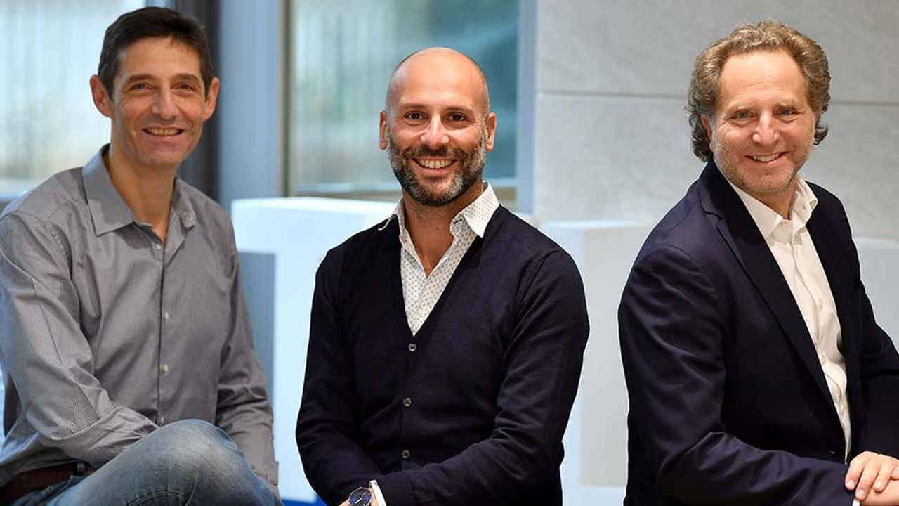 Les trois cofondateurs de Talentsoft (de gauche à droite) : Joël Bentolila, Chief Technology Officer (CTO), Alexandre Pachulski, Chief Product Officer (CPO) et Jean-Stéphane Arcis, Chief Executive Officer (CEO).