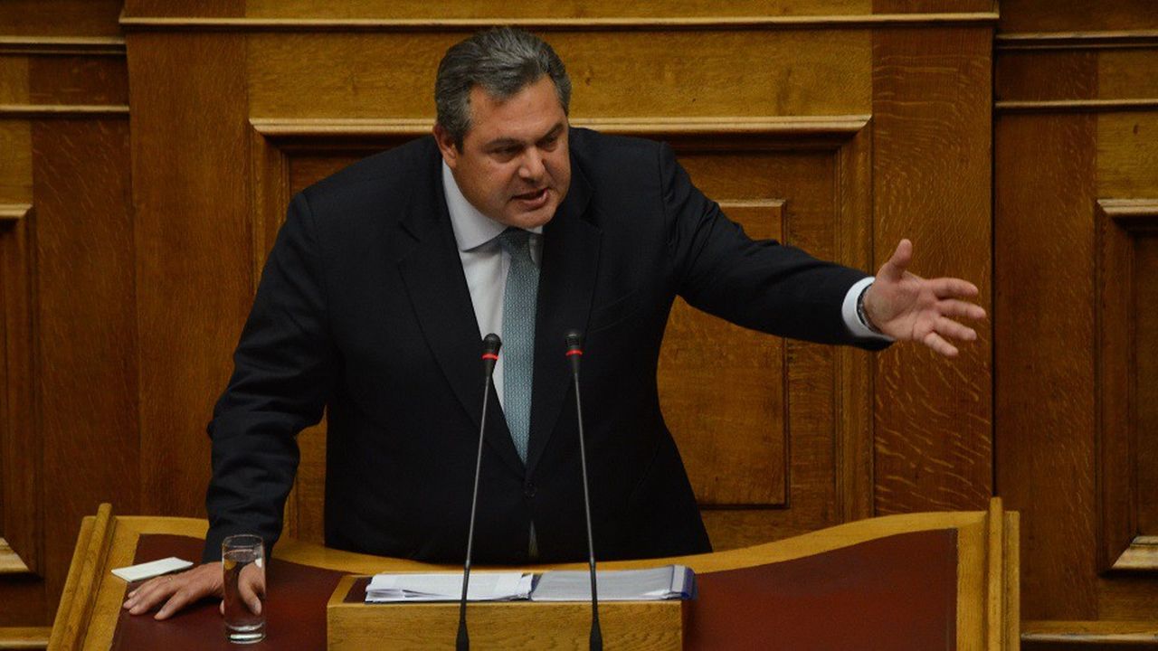 Le ministre grec de la défense Panos Kammenos est aussi chef du petit parti souverainiste ANEL.