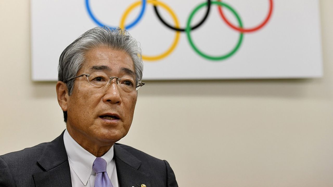 Le président du comité olympique japonais, Tsunekazu Takeda, ici sur une photo prise lors d'une interview de l'AFP à Tokyo, a été mis en accusation à Paris pour « corruption active » en lien avec l'attribution des JO 2020 à Tokyo.