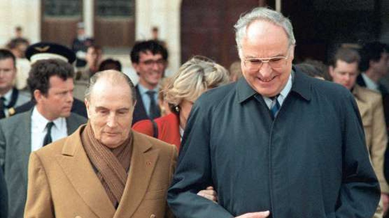 François Mitterrand et Helmut Kohl, 1984