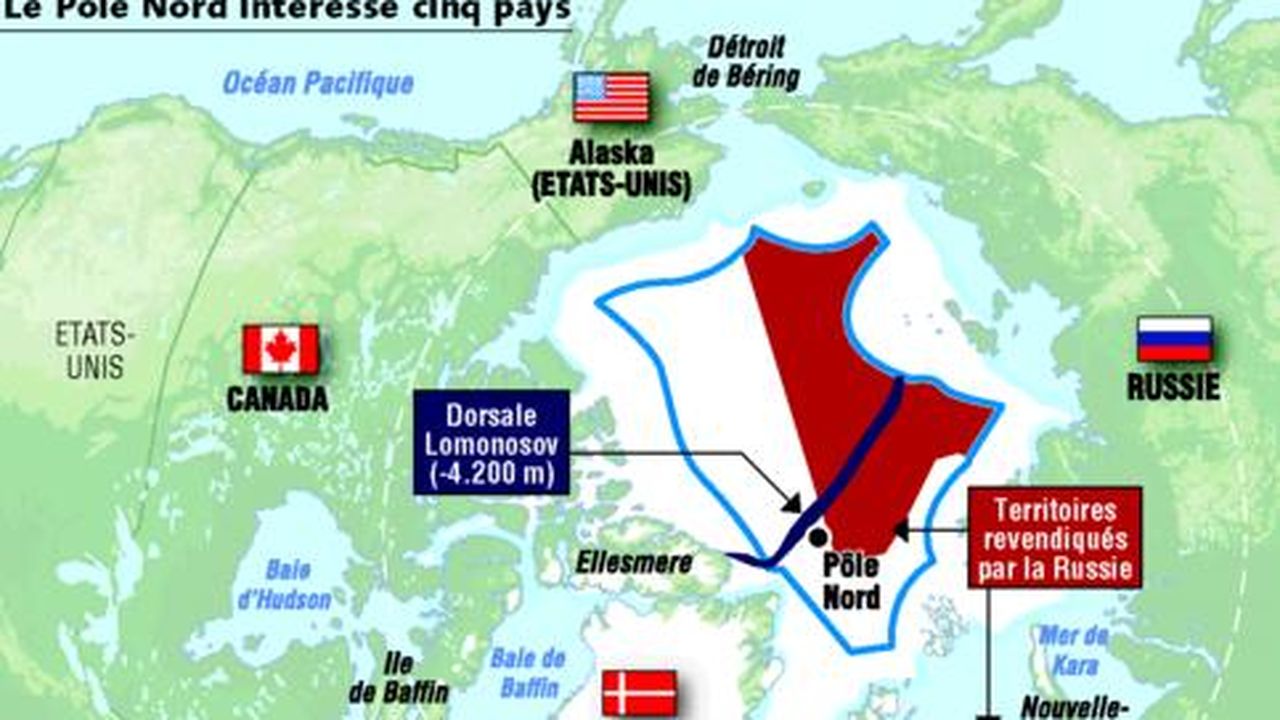 Le Canada Et Les Etats Unis Contestent Vertement Les Visees De La Russie Sur Le Pole Nord Les Echos