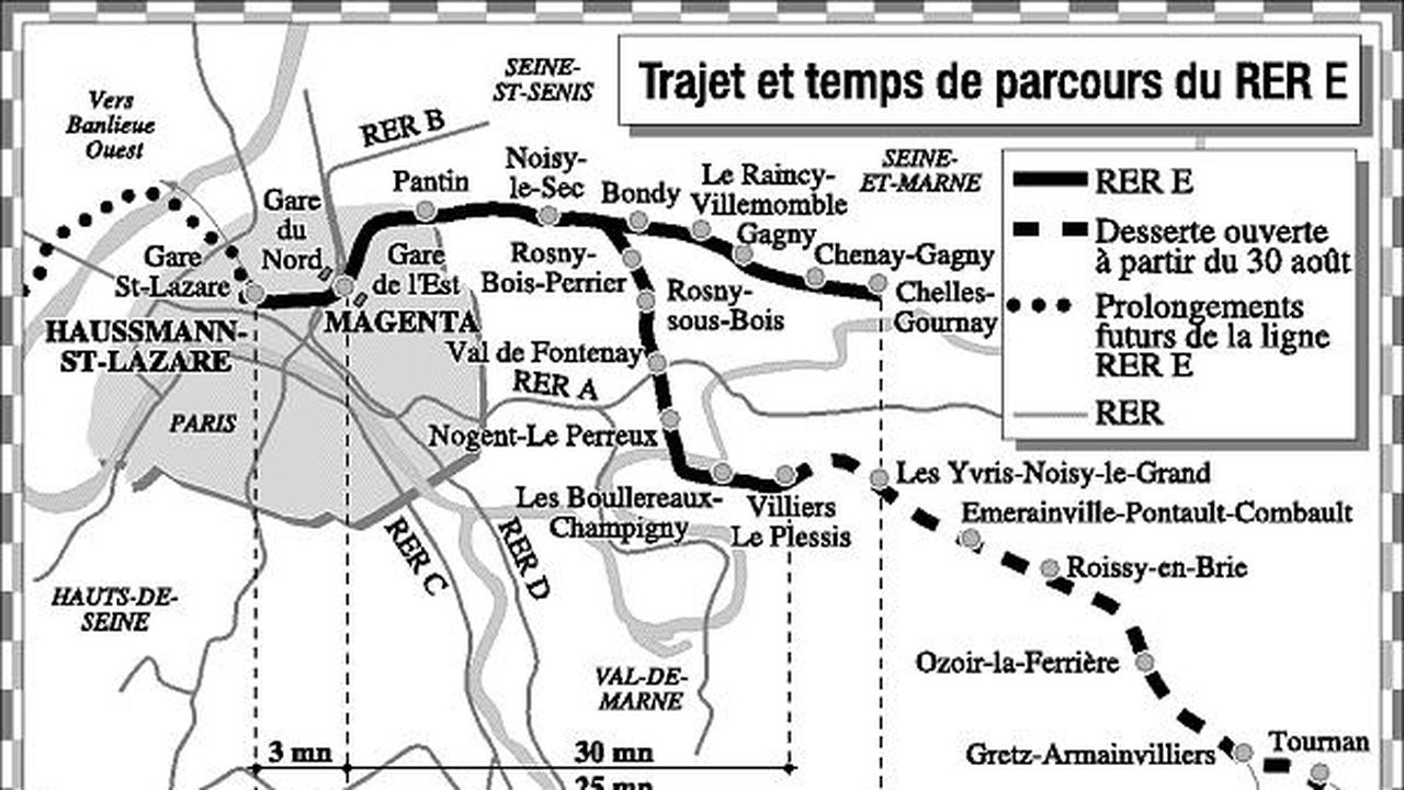 La Cinquième Ligne Du RER Francilien Est Inaugurée Aujourd'hui | Les Echos